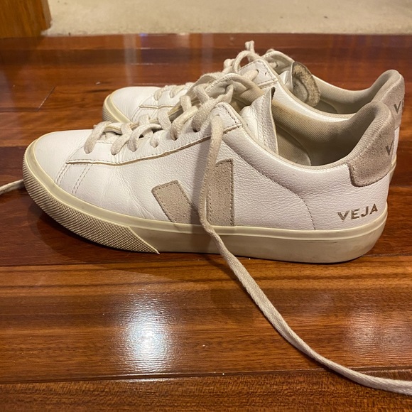 Veja Shoes - Veja Cream and Beige Sneakers